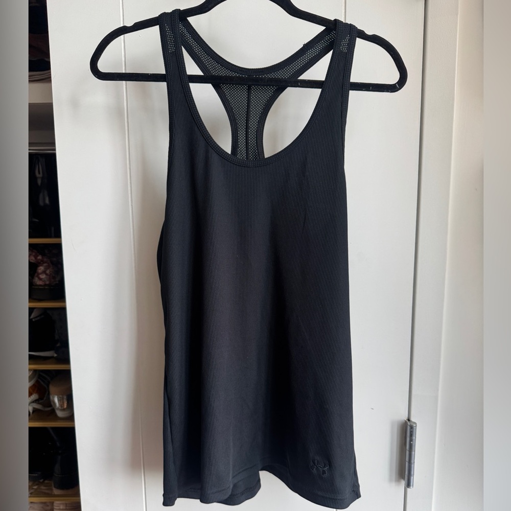 Under Armour Black Mesh Racerback Tank Top